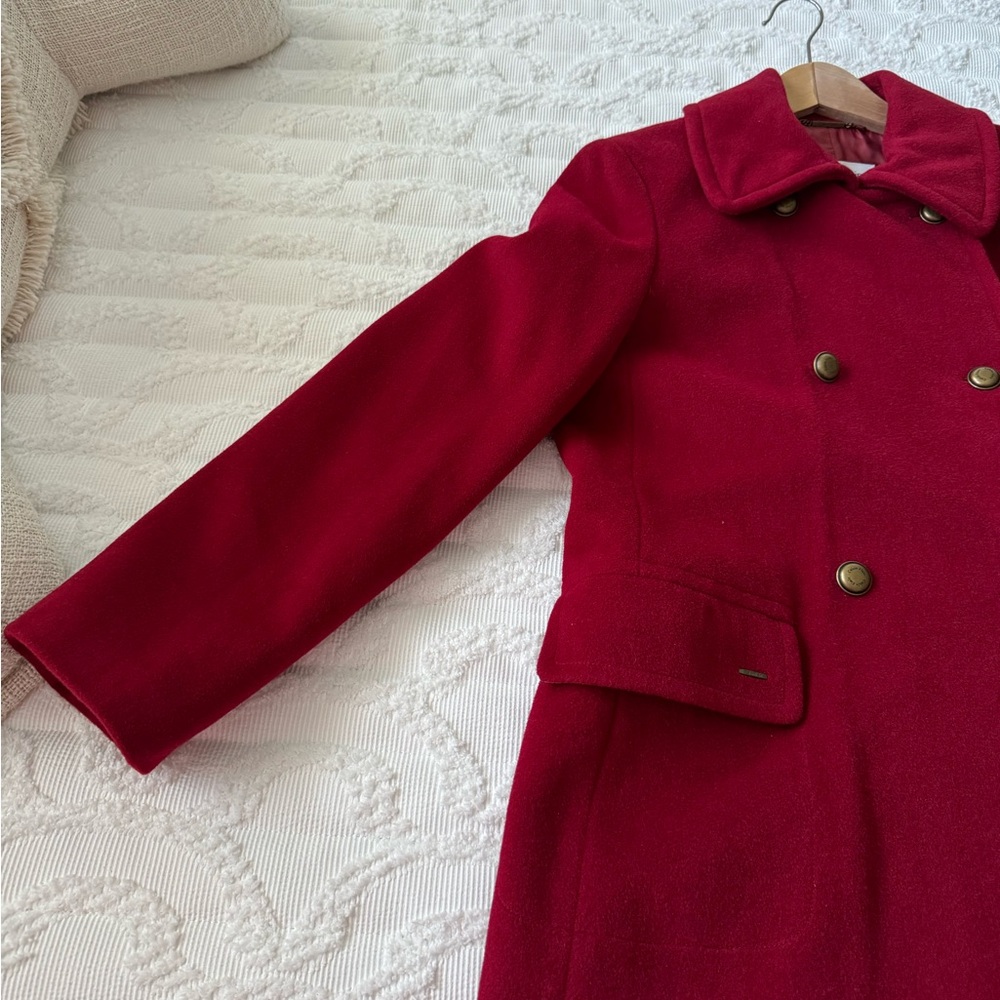 Calvin Klein Wool Blend Double Breasted Coat